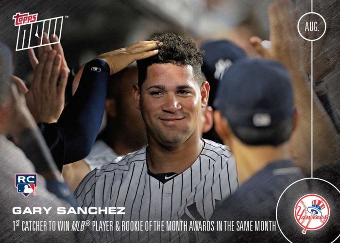 2016 Topps Now #422 Gary Sanchez