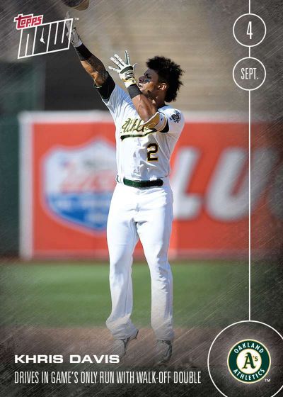 2016 Topps Now #424 Khris Davis