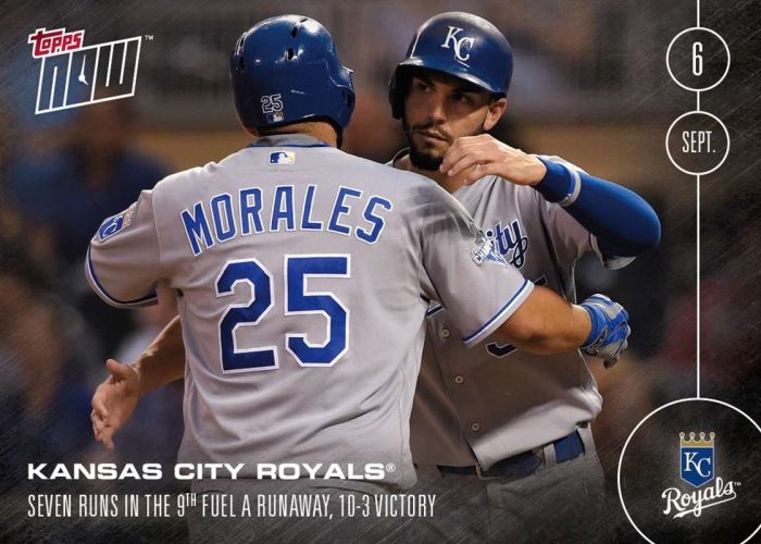 2016 Topps Now #433 Royals Team Kendrys Morales