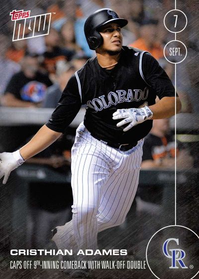 2016 Topps Now #435 Cristhian Adames