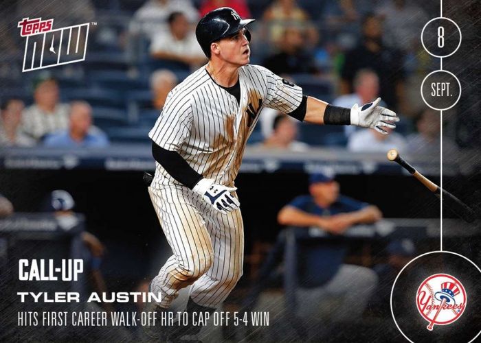 2016 Topps Now #436 Tyler Austin