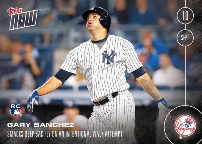 2016 Topps Now #443 Gary Sanchez
