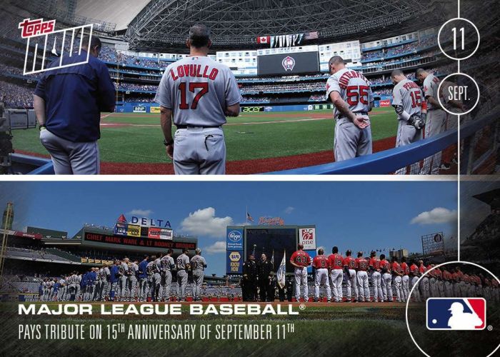 2016 Topps Now #444 15th Anniversary of 9/11 Tribute
