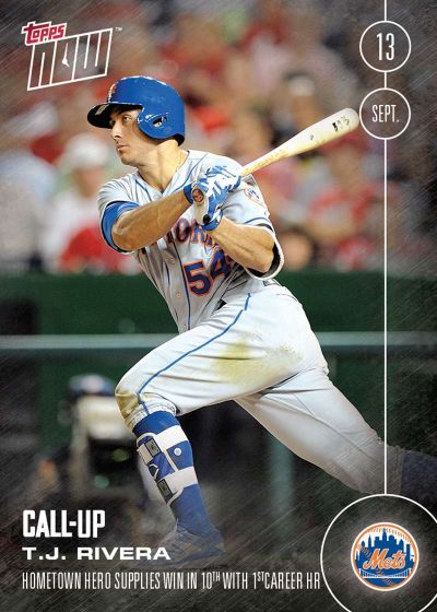 2016 Topps Now #450 T.J. Rivera