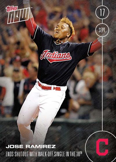 2016 Topps Now #466 Jose Ramirez