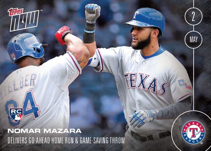 2016 Topps Now #47 Nomar Mazara