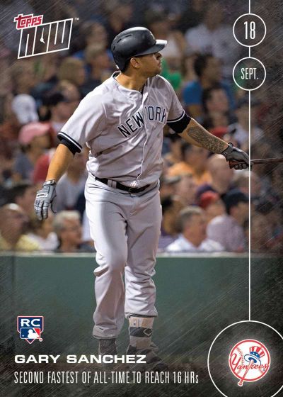 2016 Topps Now #473 Gary Sanchez