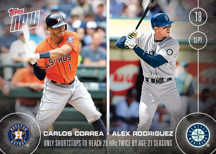 2016 Topps Now #474 Carlos Correa  Alex Rodriguez