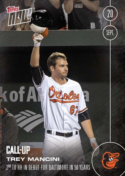 2016 Topps Now #481 Trey Mancini
