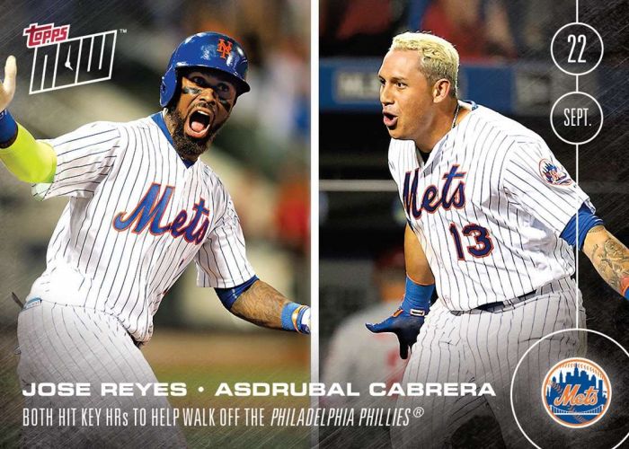 2016 Topps Now #490 Jose Reyes  Asdrubal Cabrera