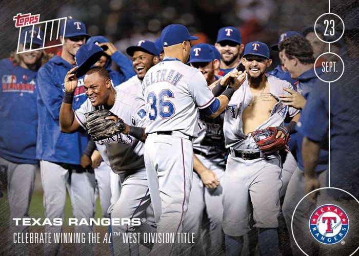 2016 Topps Now #498 Rangers
