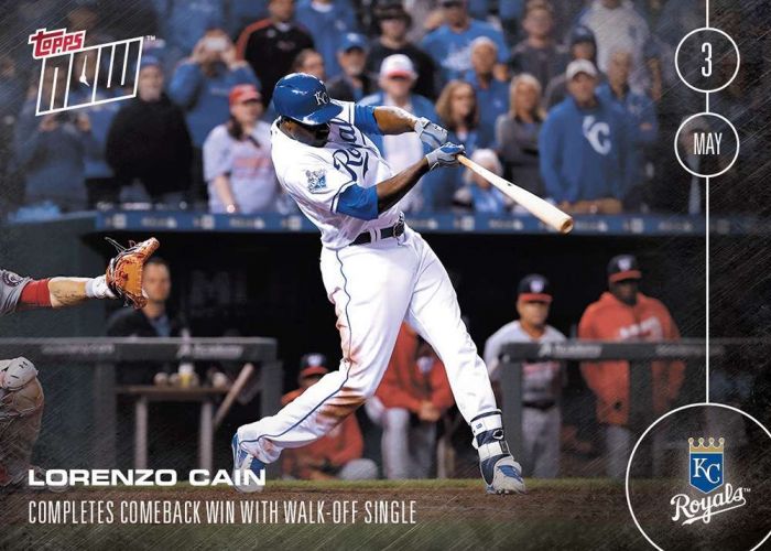 2016 Topps Now #50 Lorenzo Cain