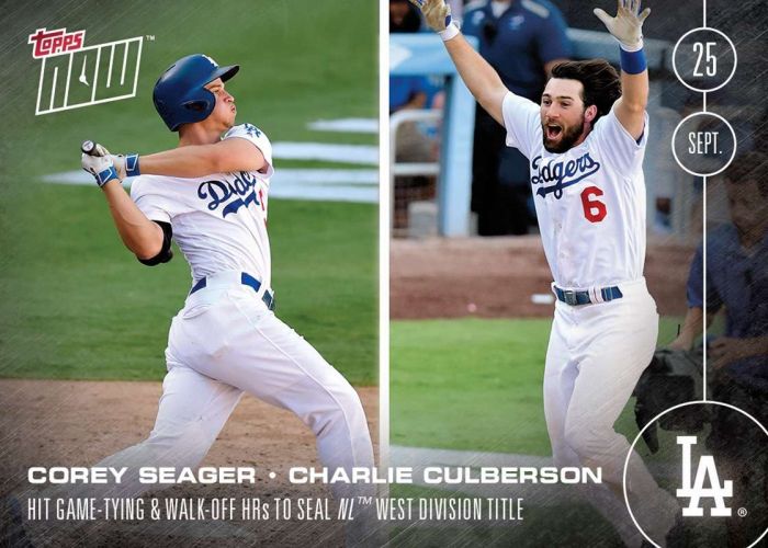 2016 Topps Now #505 Charlie Culberson Corey Seager