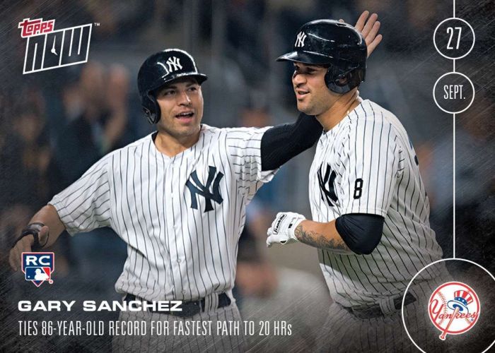 2016 Topps Now #509 Gary Sanchez