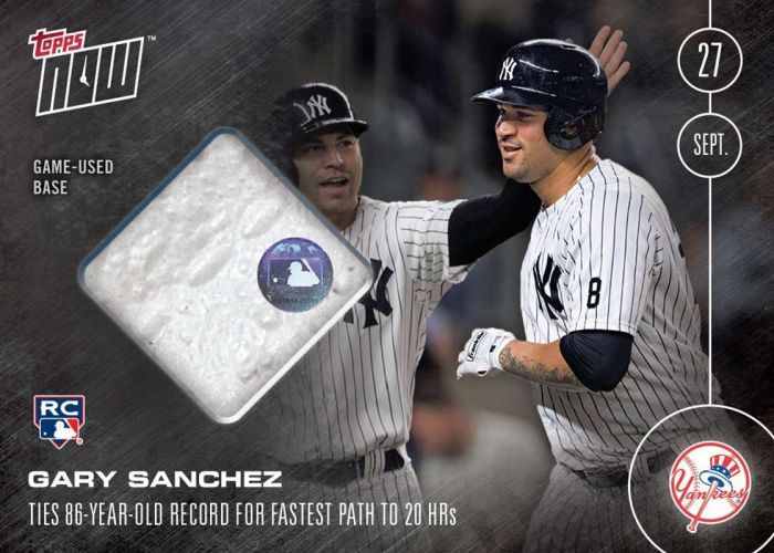 2016 Topps Now #509B Gary Sanchez
