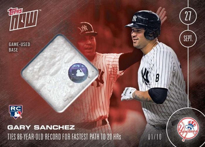 2016 Topps Now #509E Gary Sanchez