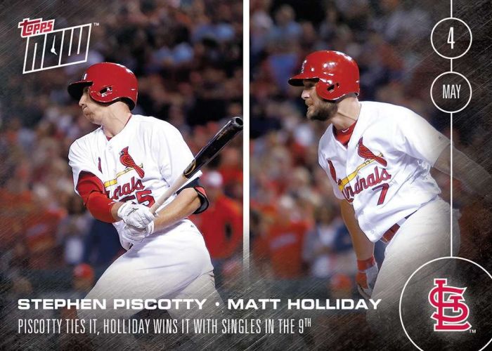 2016 Topps Now #52 Matt Holliday  & Stephen Piscotty