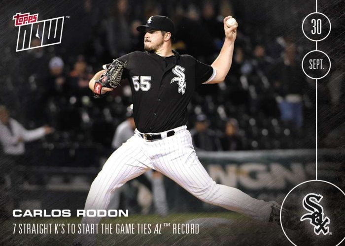 2016 Topps Now #522 Carlos Rodon