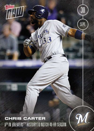 2016 Topps Now #523 Chris Carter