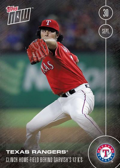 2016 Topps Now #525 Yu Darvish
