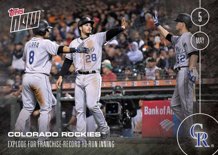 2016 Topps Now #53 Rockies