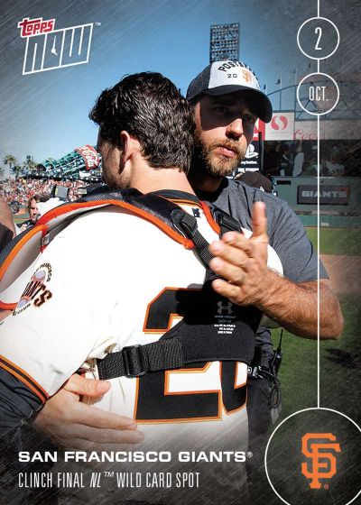 2016 Topps Now #536 Madison Bumgarner Buster Posey