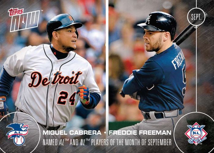 2016 Topps Now #540 Freddie Freeman  Miguel Cabrera