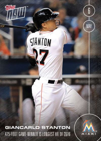 2016 Topps Now #55 Giancarlo Stanton
