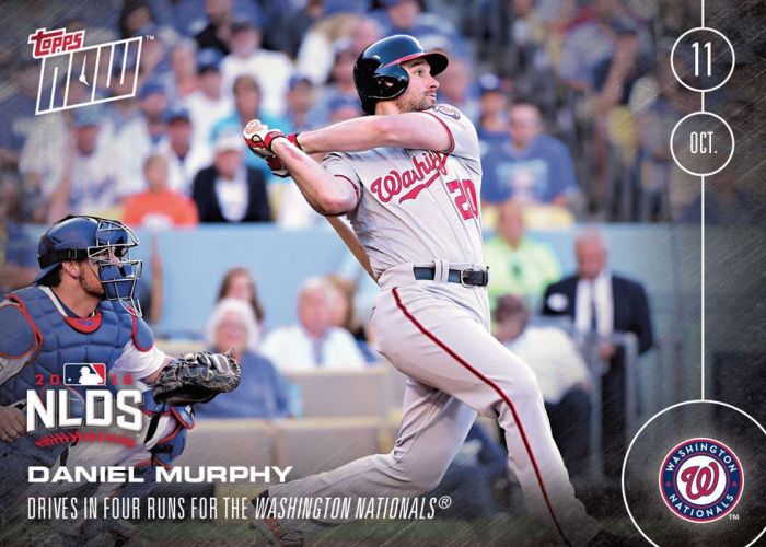 2016 Topps Now #575 Daniel Murphy
