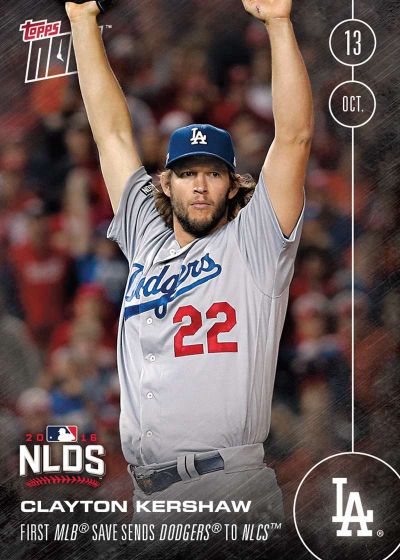 2016 Topps Now #579 Clayton Kershaw