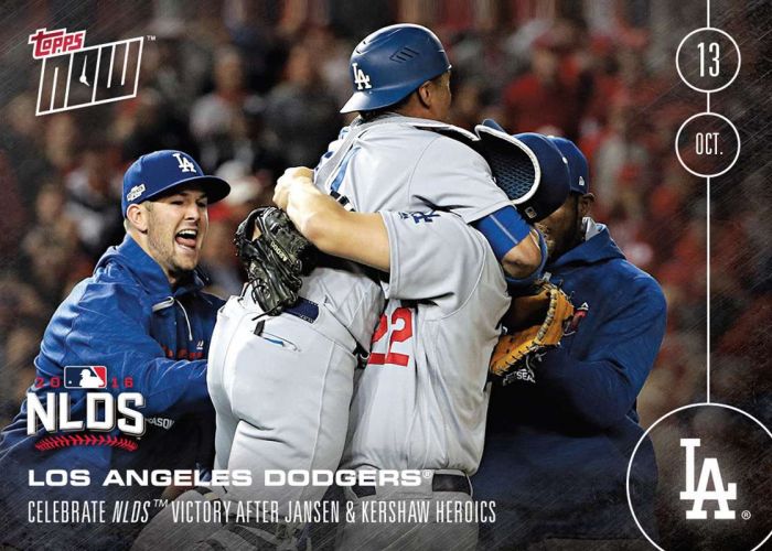 2016 Topps Now #580 Dodgers