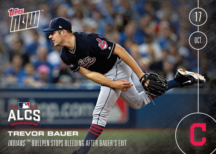 2016 Topps Now #593 Trevor Bauer