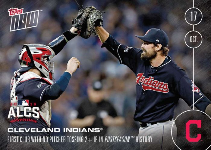 2016 Topps Now #596 Cleveland Indians