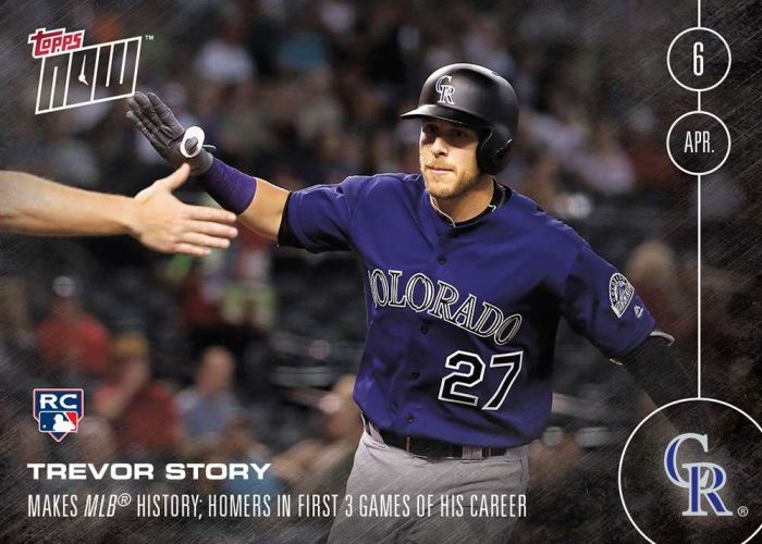 2016 Topps Now #6 Trevor Story