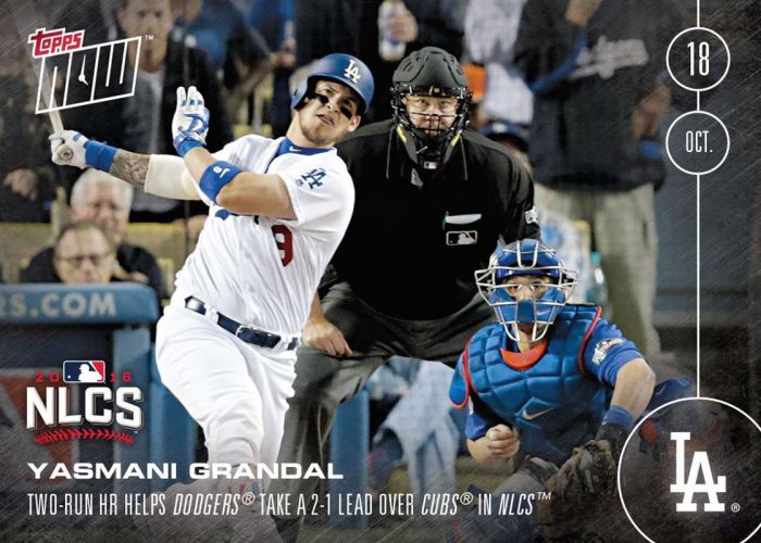 2016 Topps Now #600 Yasmani Grandal