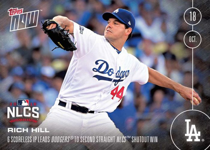 2016 Topps Now #602 Rich Hill