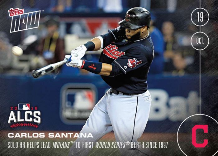 2016 Topps Now #603 Carlos Santana