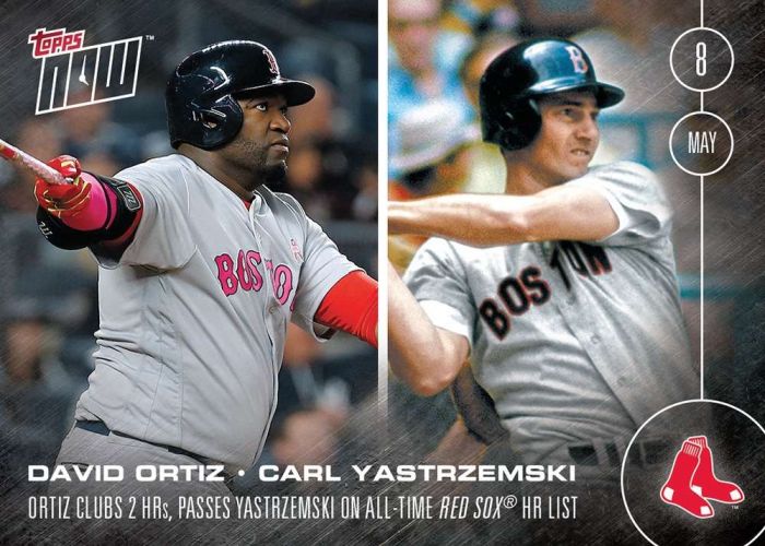 2016 Topps Now #61 Carl Yastrzemski David Ortiz