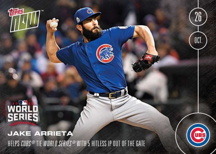 2016 Topps Now #632 Jake Arrieta