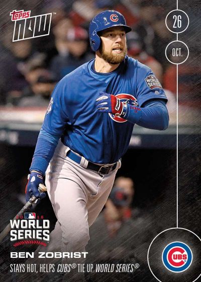 2016 Topps Now #634 Ben Zobrist