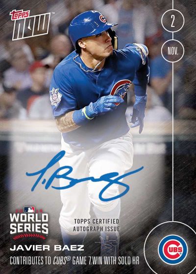 2016 Topps Now #657B Javier Baez