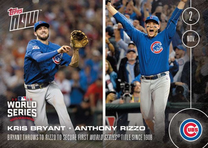2016 Topps Now #663 Anthony Rizzo  Kris Bryant