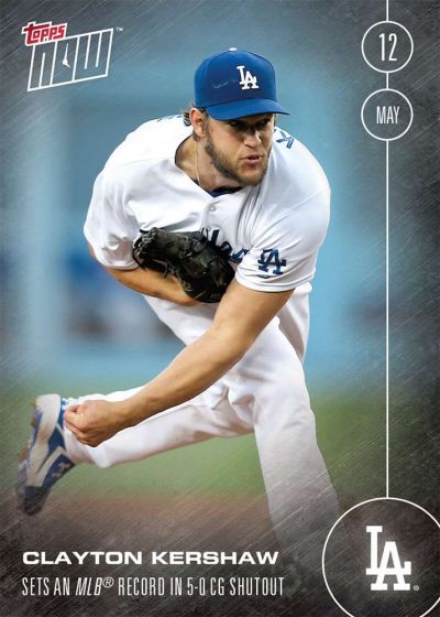 2016 Topps Now #71 Clayton Kershaw