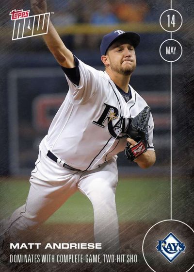2016 Topps Now #73 Matt Andriese