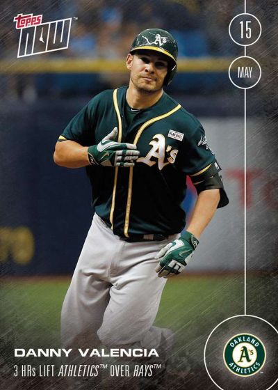 2016 Topps Now #77 Danny Valencia