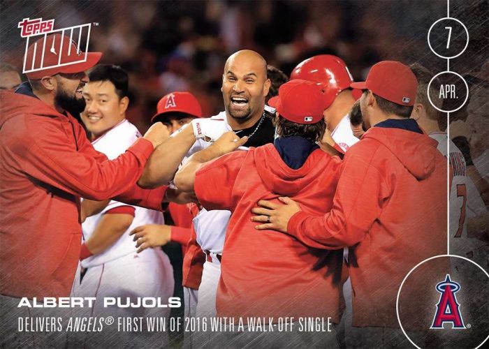 2016 Topps Now #8 Albert Pujols