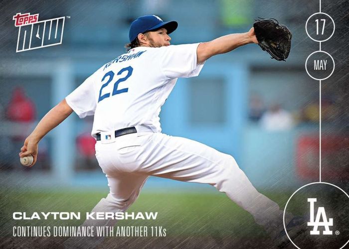 2016 Topps Now #80 Clayton Kershaw