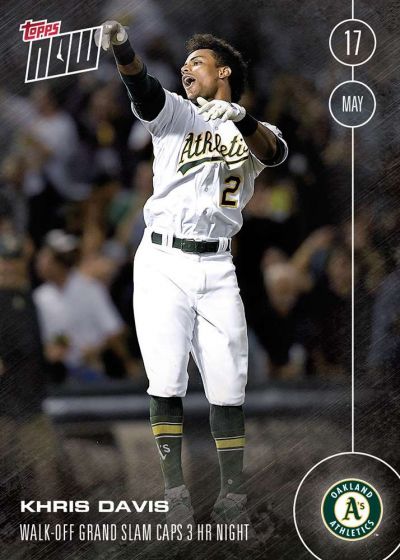 2016 Topps Now #81 Khris Davis