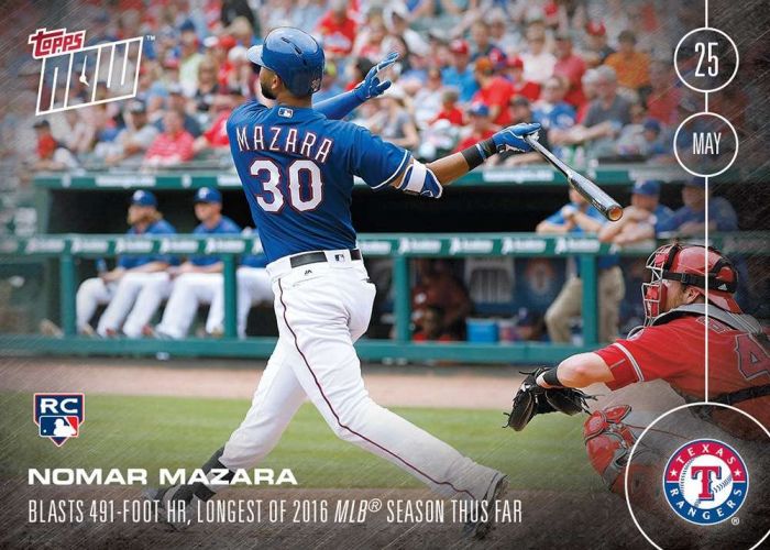 2016 Topps Now #98 Nomar Mazara