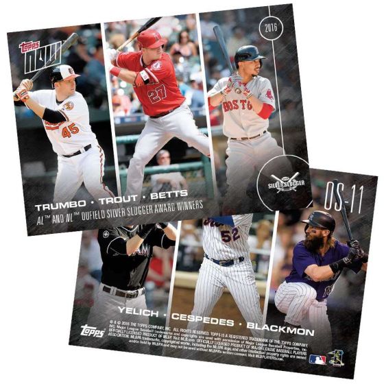 2016 Topps Now #OS-11 Mark Trumbo Mike Trout Mookie Betts Yelich Cespedes Blackmon